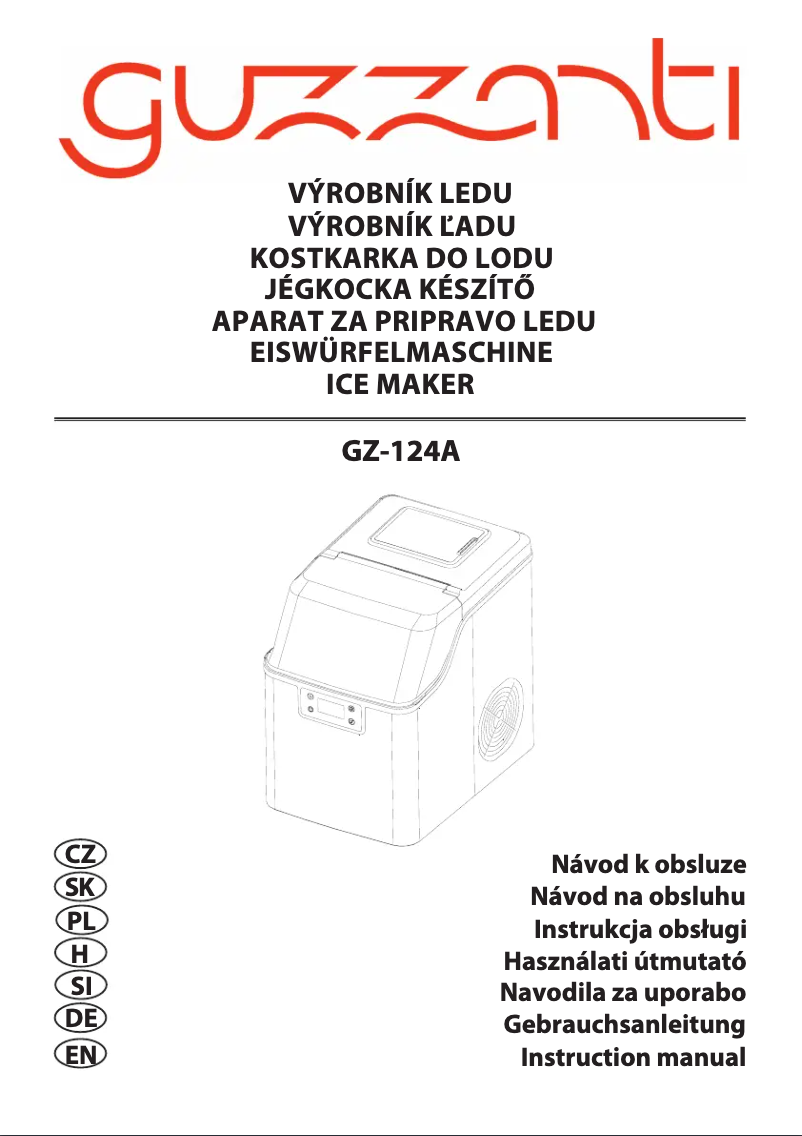 Page 1 de la notice Manuel utilisateur Guzzanti GZ 124A