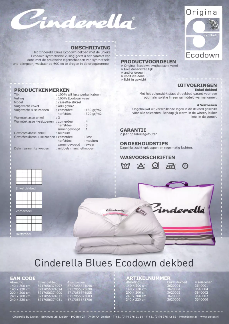 Page 1 de la notice Manuel utilisateur Cinderella Blues Ecodown