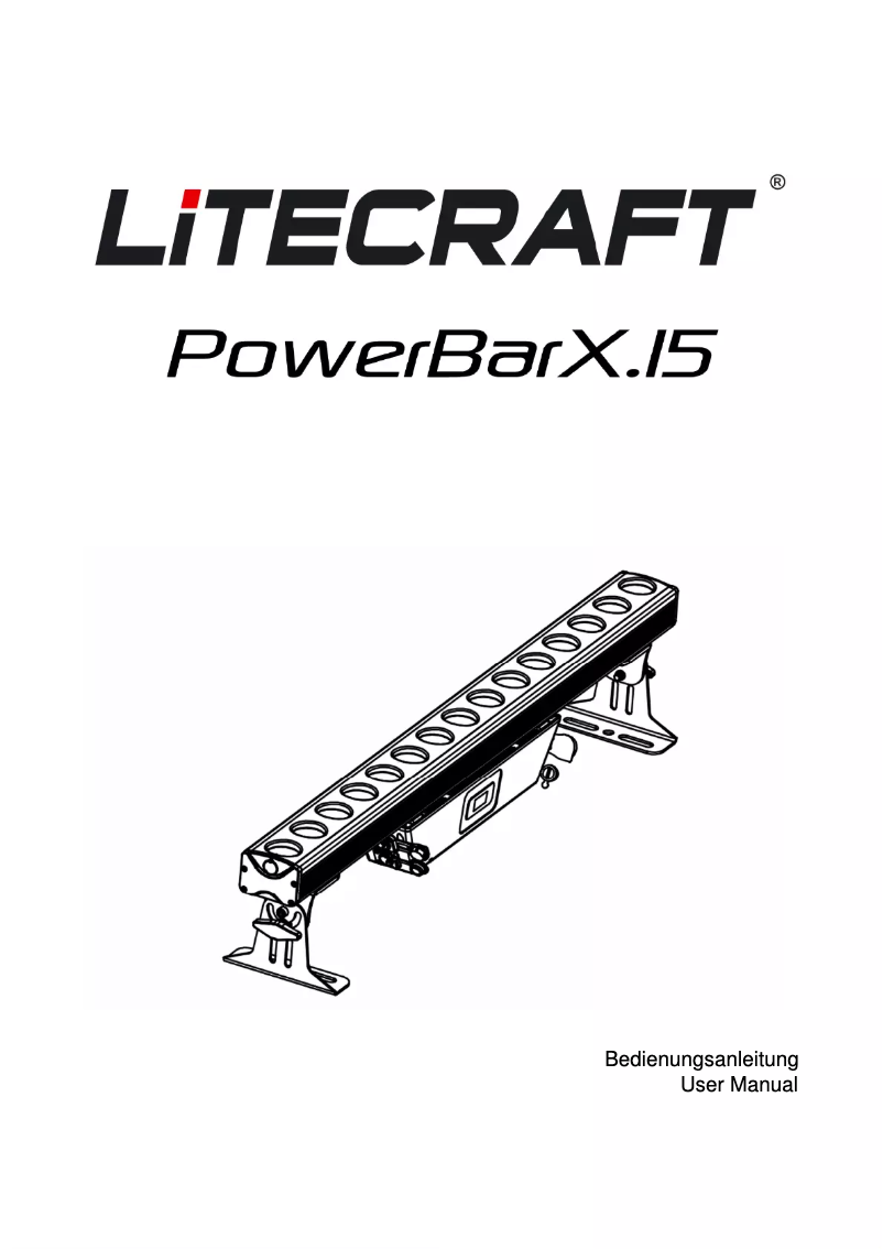 Page 1 de la notice Manuel utilisateur Litecraft PowerBarX.15