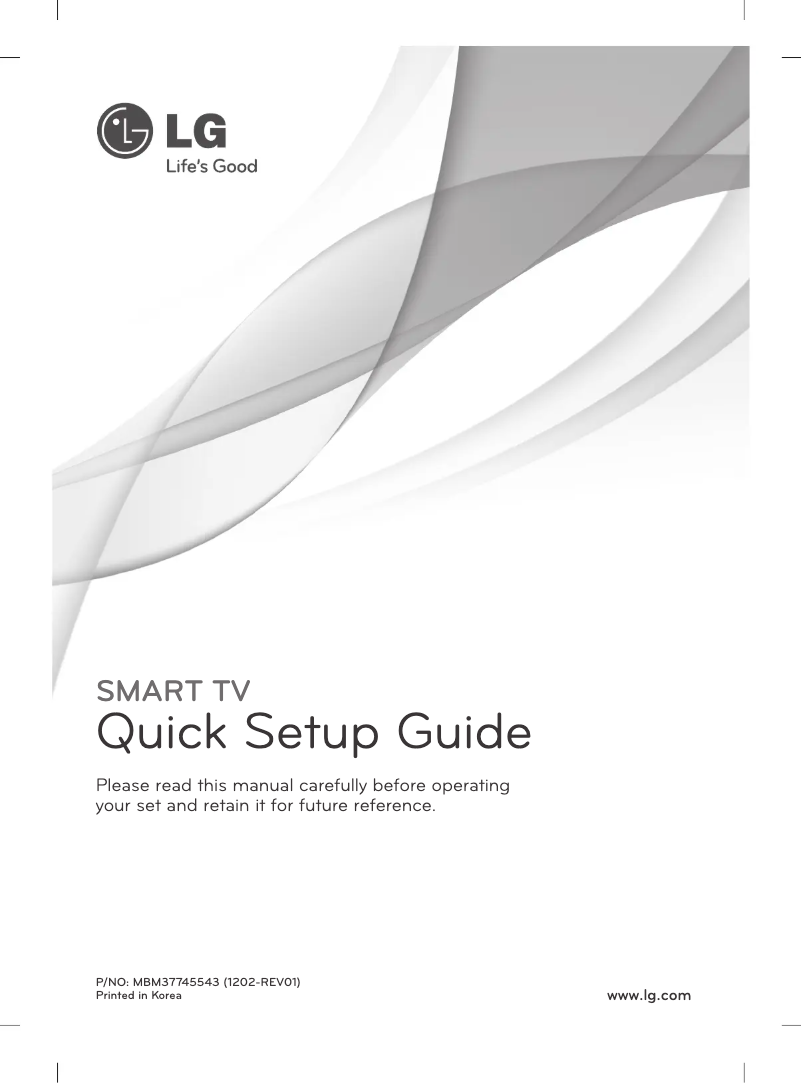 Image de la première page du manuel de l'appareil 47LM960V