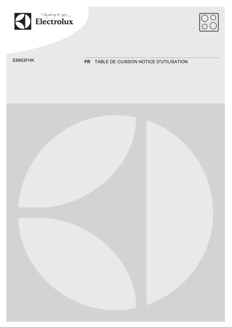 Image de la première page du manuel de l'appareil E6953FHK