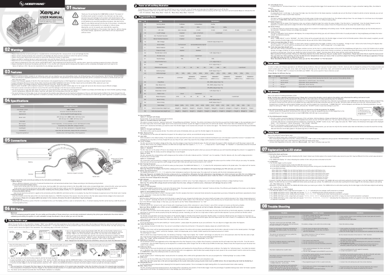 Image de la première page du manuel de l'appareil XeRun XR8 Plus G2S
