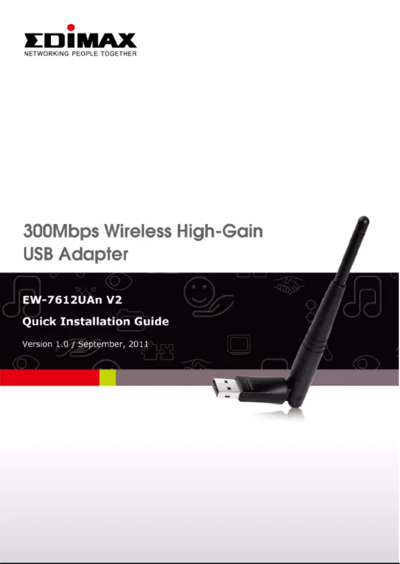 Página 1 del manual Manual de usuario Edimax EW-7612UAn V2