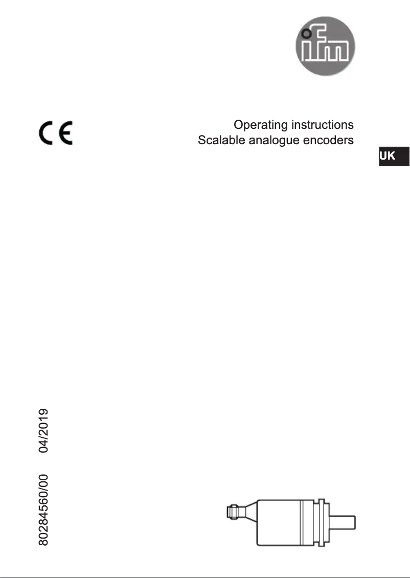 Page 1 de la notice Manuel utilisateur IFM RMU100