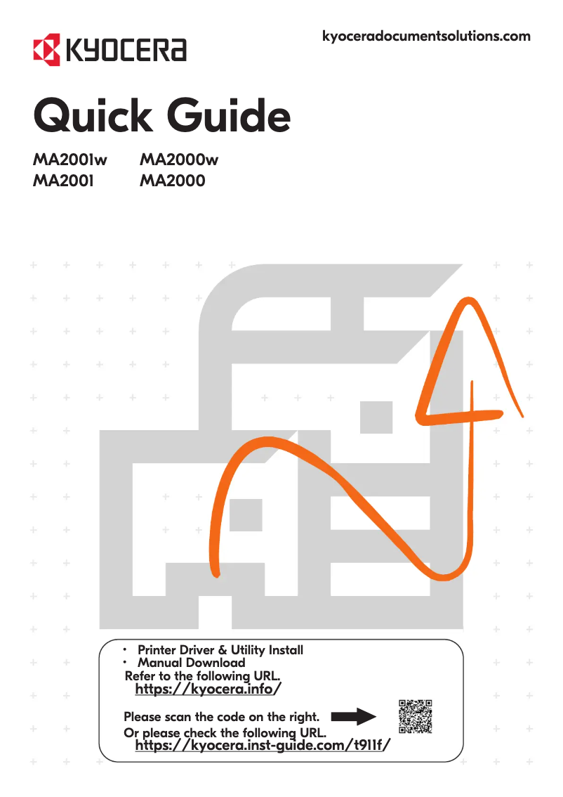 Page 1 de la notice Manuel utilisateur Kyocera MA2001w