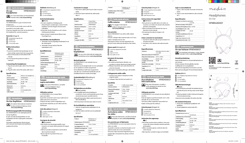 Image de la première page du manuel de l'appareil HPWD4000GY