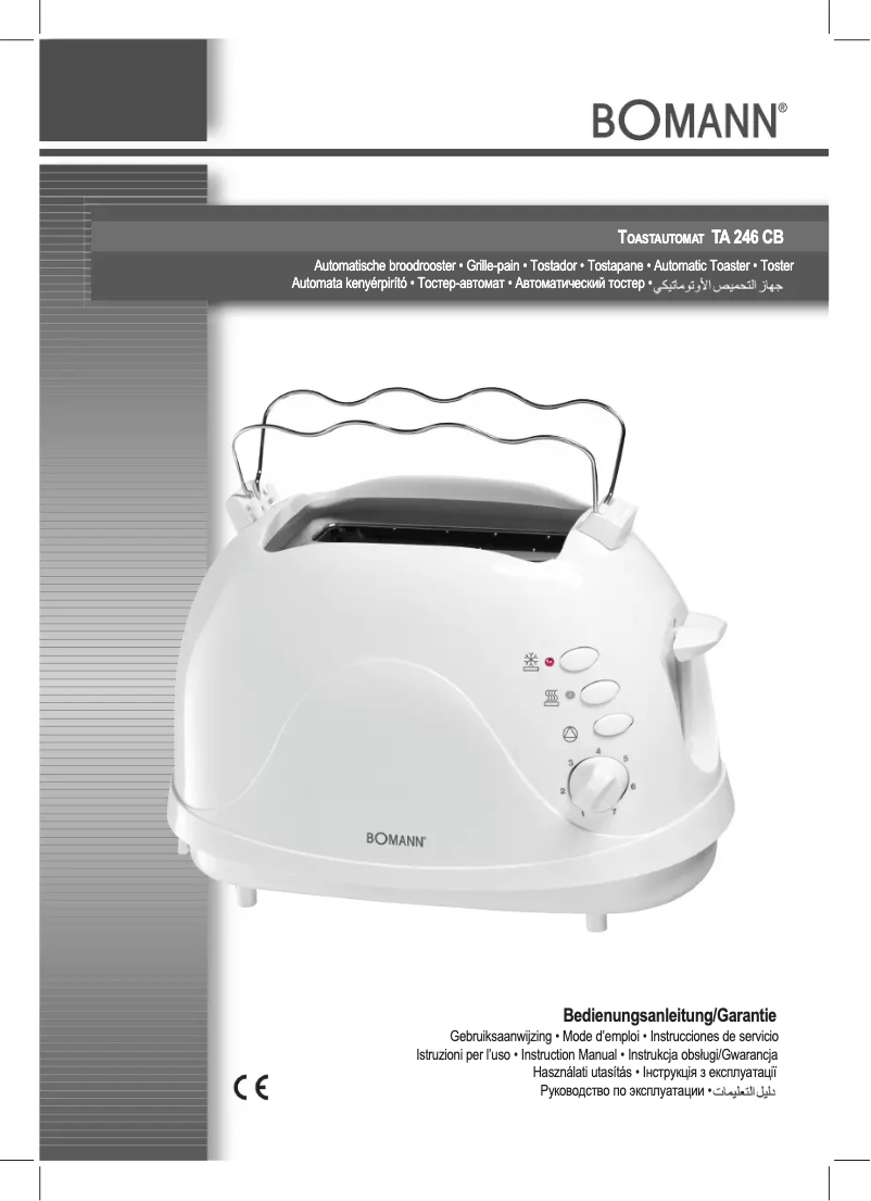Page 1 de la notice Manuel utilisateur Bomann TA 246 CB