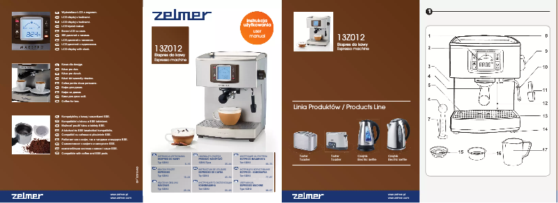 Page n°1 - Manuel utilisateur Zelmer Maestro 13Z012