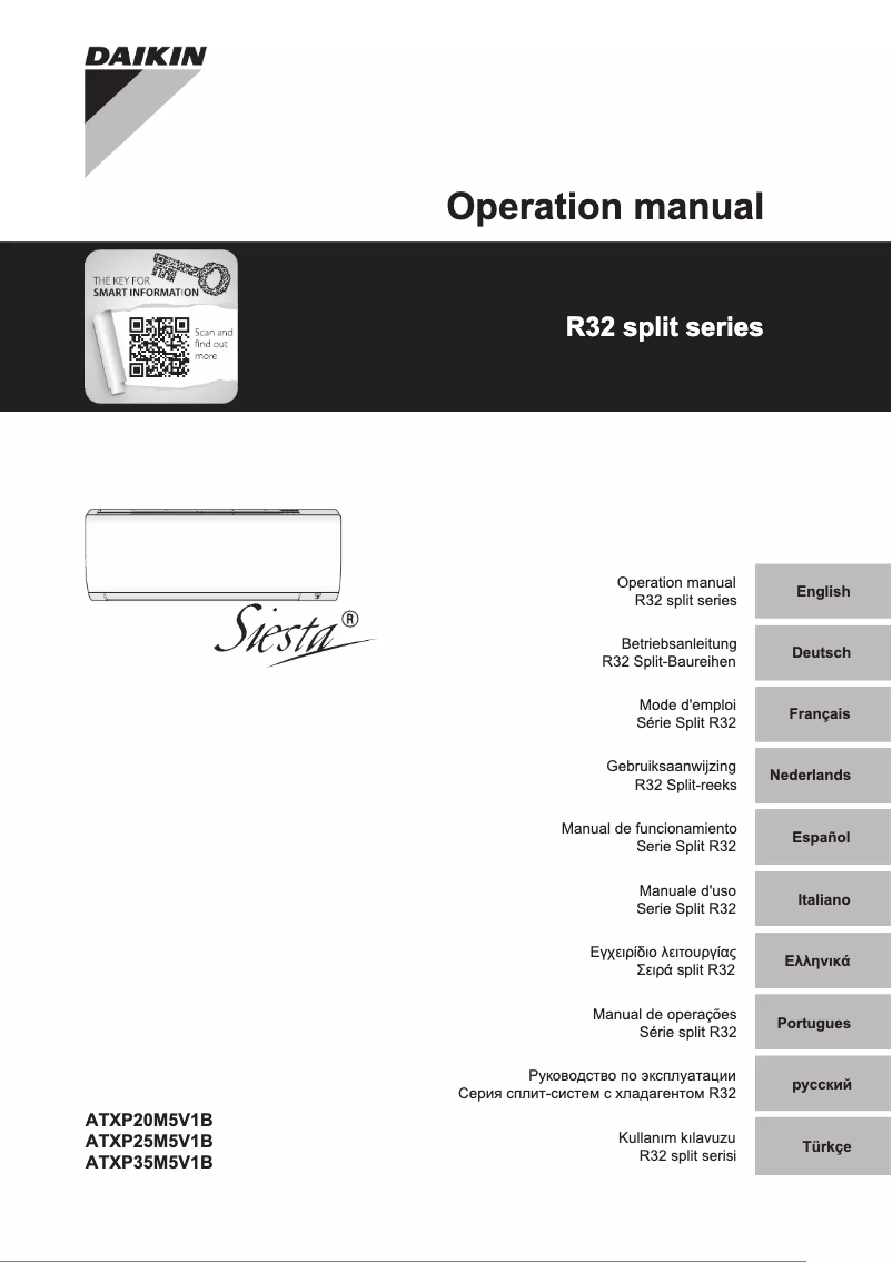 Image de la première page du manuel de l'appareil ATXP20M5V1B