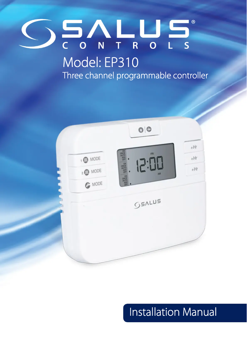 Page 1 de la notice Manuel utilisateur Salus EP310