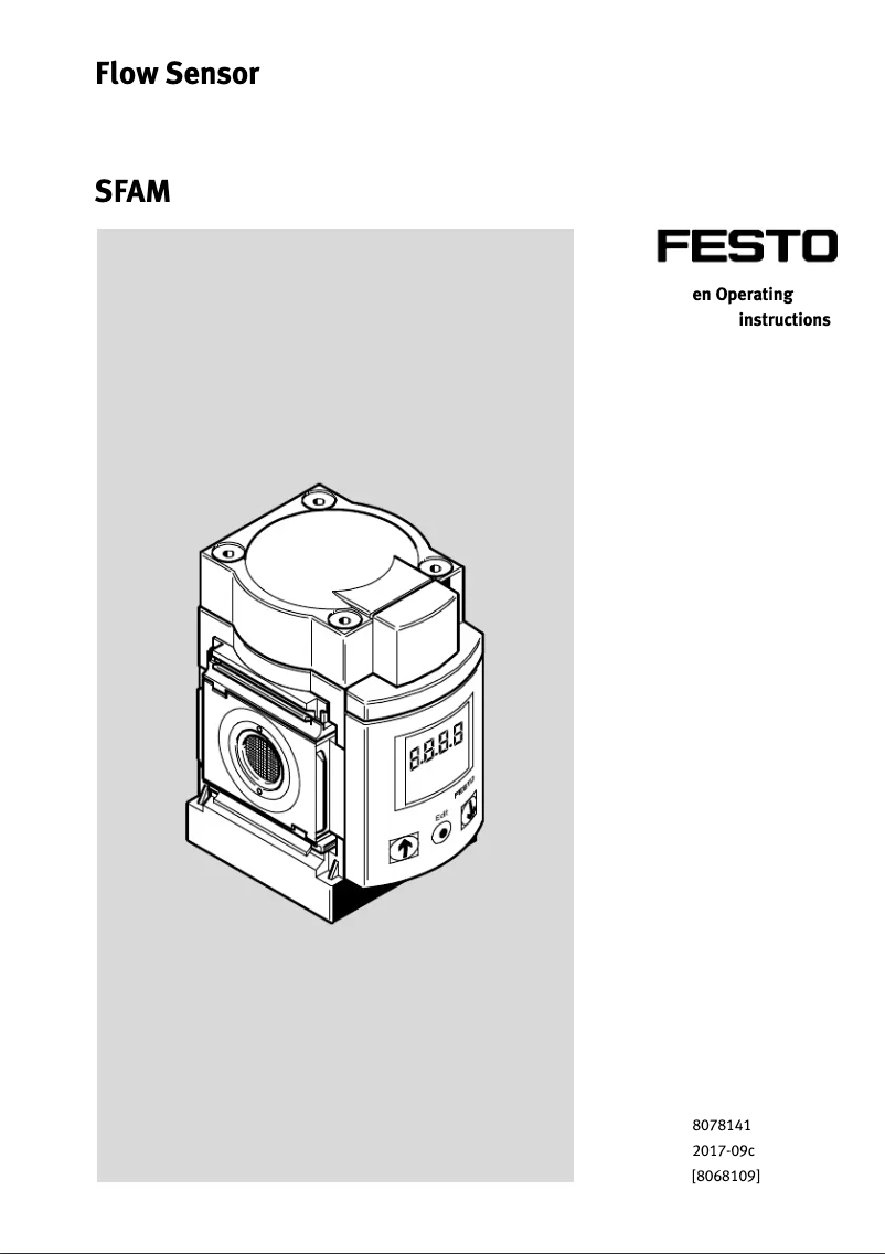 Page n°1 - Manuel utilisateur Festo SFAM-62-5000L-TG12-2SA-M12