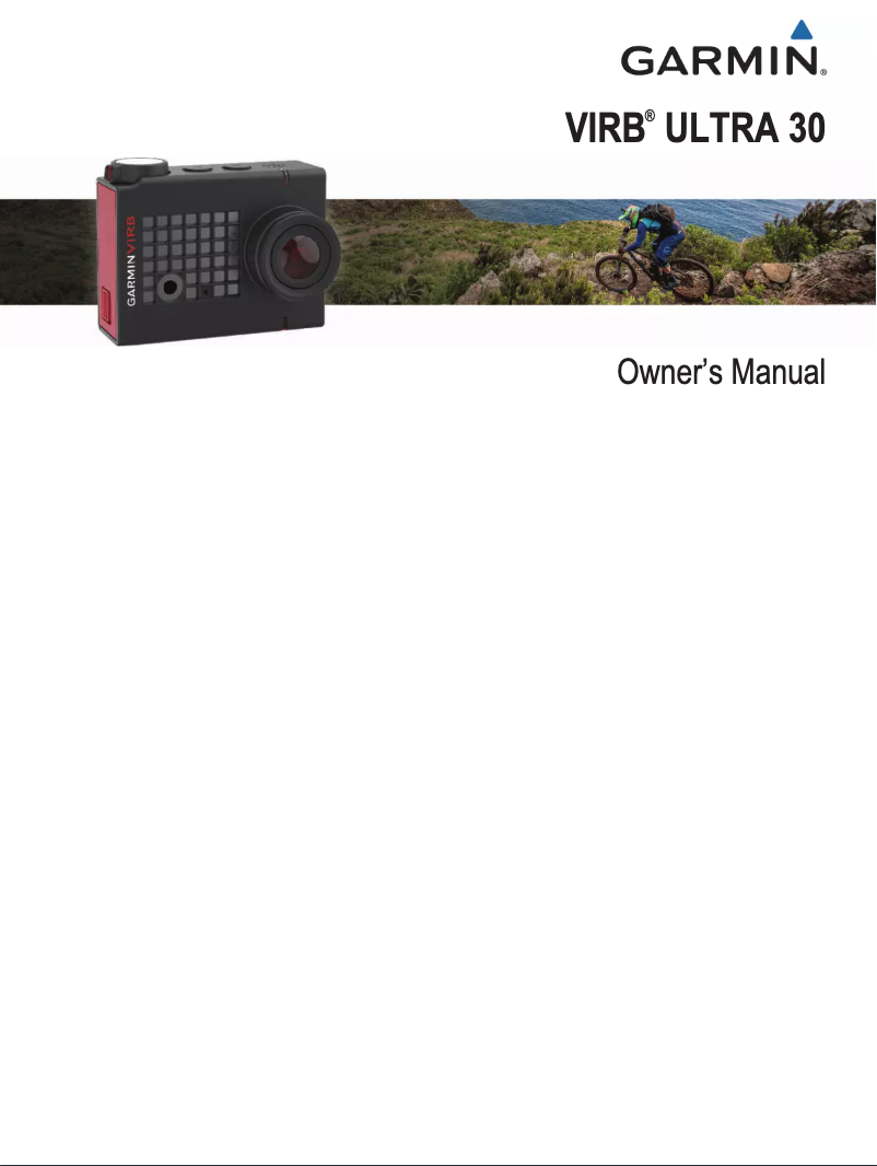 Image de la première page du manuel de l'appareil VIRB Ultra 30