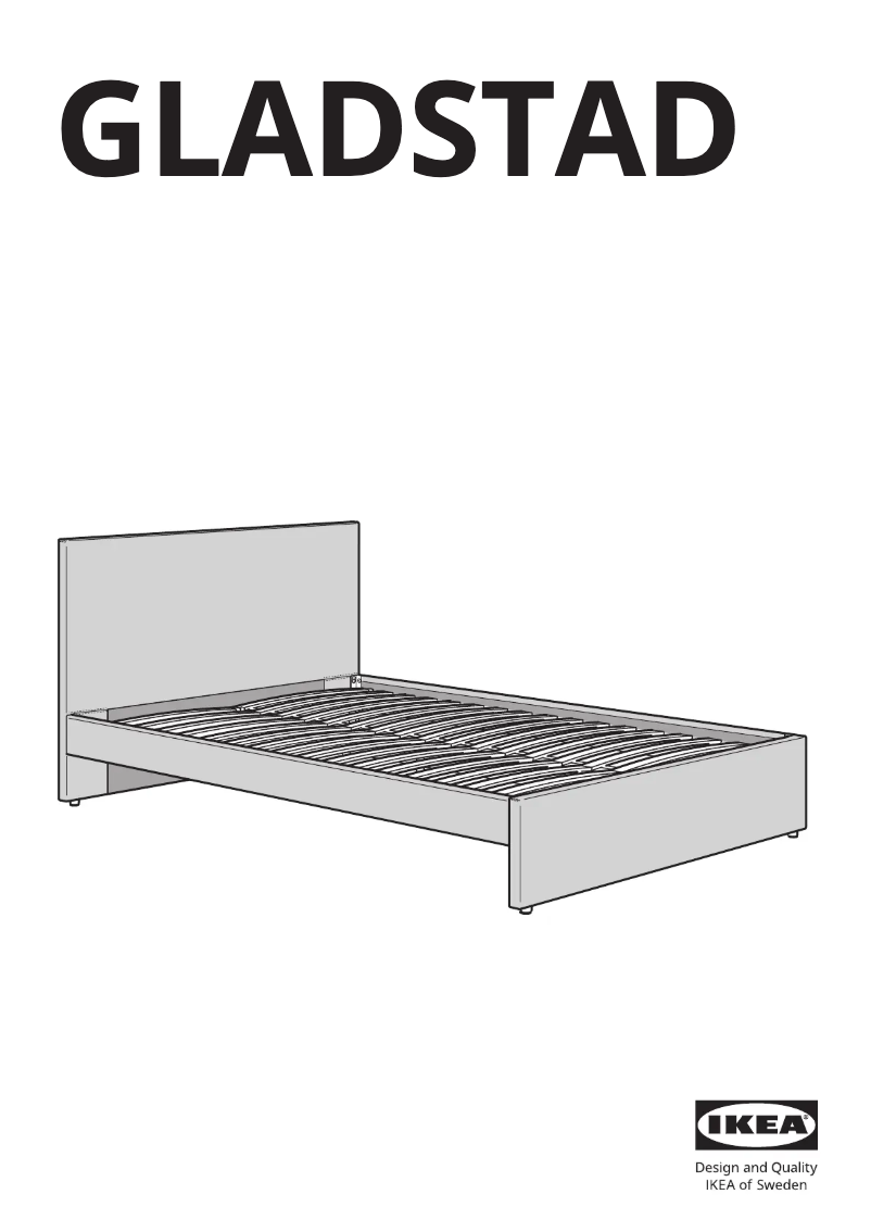 Page 1 de la notice Manuel utilisateur Ikea GLADSTAD 804.904.53