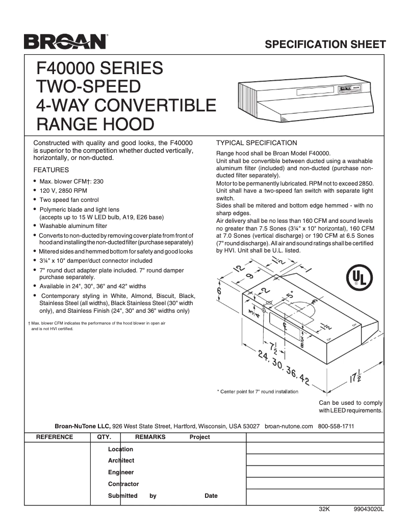 Image de la première page du manuel de l'appareil F4030BLS