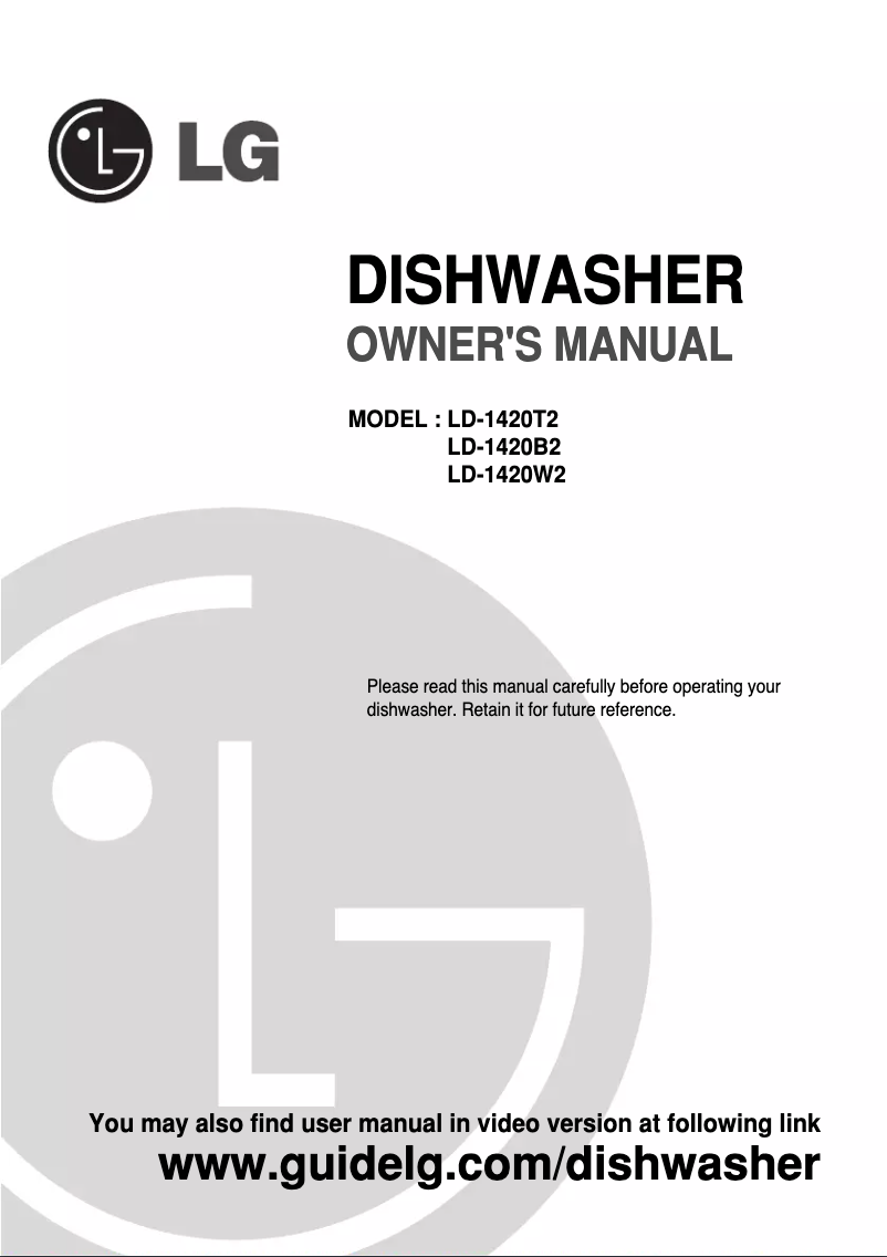 Image de la première page du manuel de l'appareil LD-1420T2