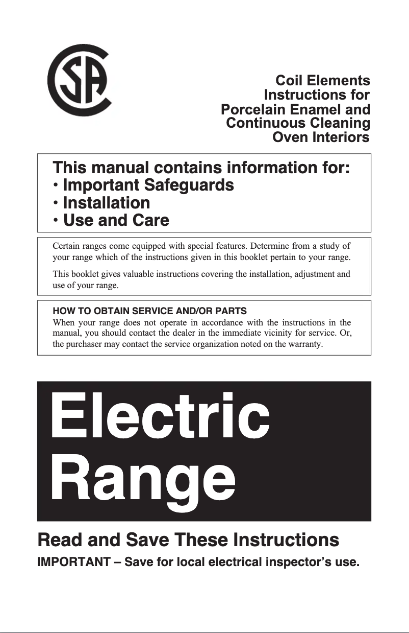 Page 1 de la notice Manuel d'utilisation et d'entretien Summit WEM110