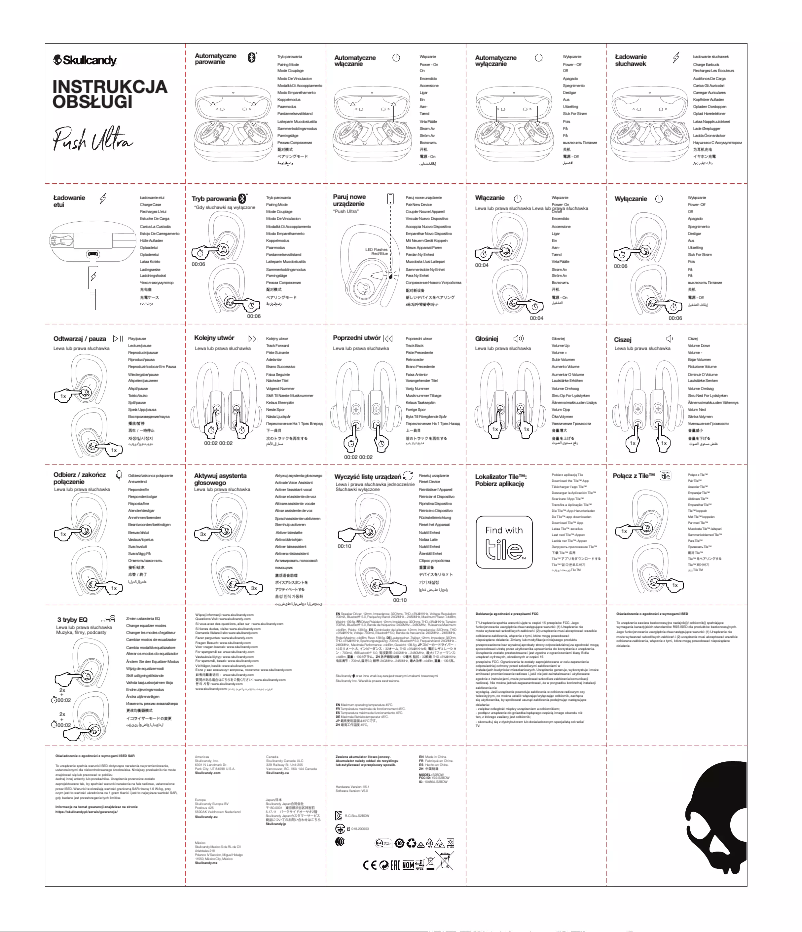 Page n°1 - Manuel utilisateur Skullcandy Push Ultra