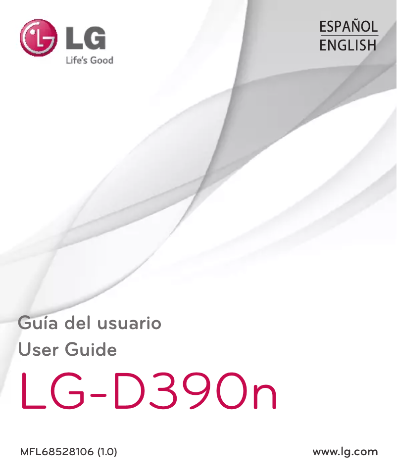 Page 1 de la notice Manuel utilisateur LG F60 D390N