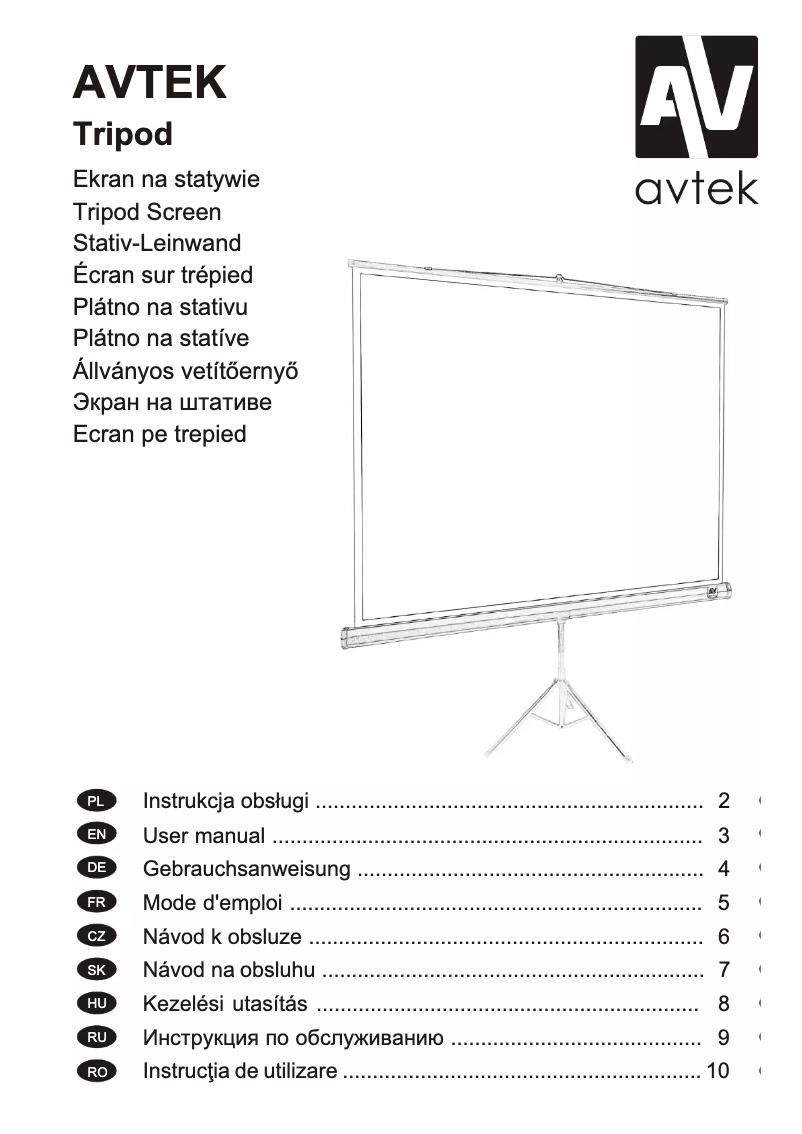 Image de la première page du manuel de l'appareil TRIPOD Pro 180
