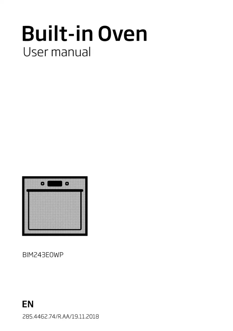 Page n°1 - Manuel utilisateur Beko BIM253E0XP