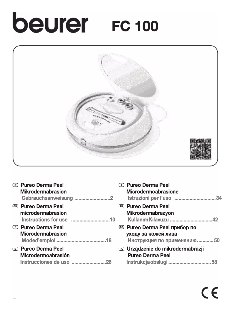 Page n°1 - Manuel utilisateur Beurer FC 100