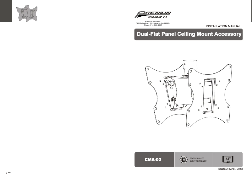 Página 1 del manual Manual de usuario Orion CMA-02