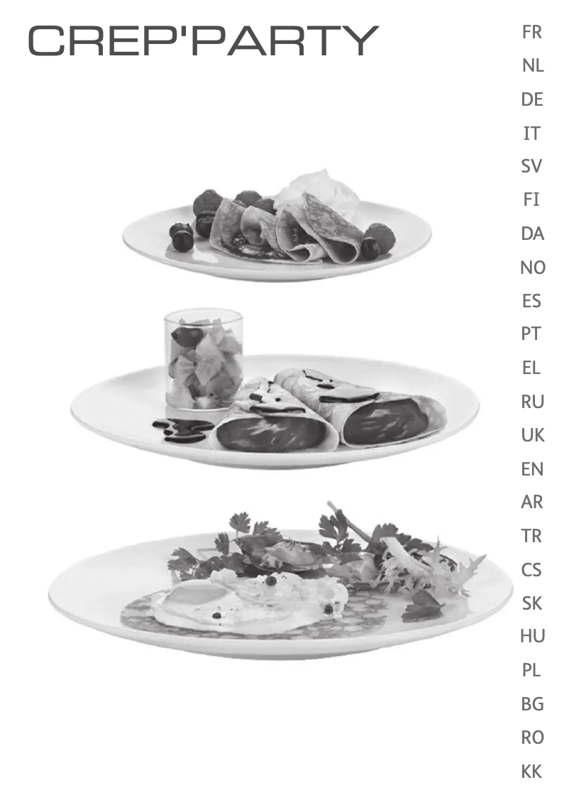 Page 1 de la notice Manuel utilisateur Tefal Party Colormania PY557O