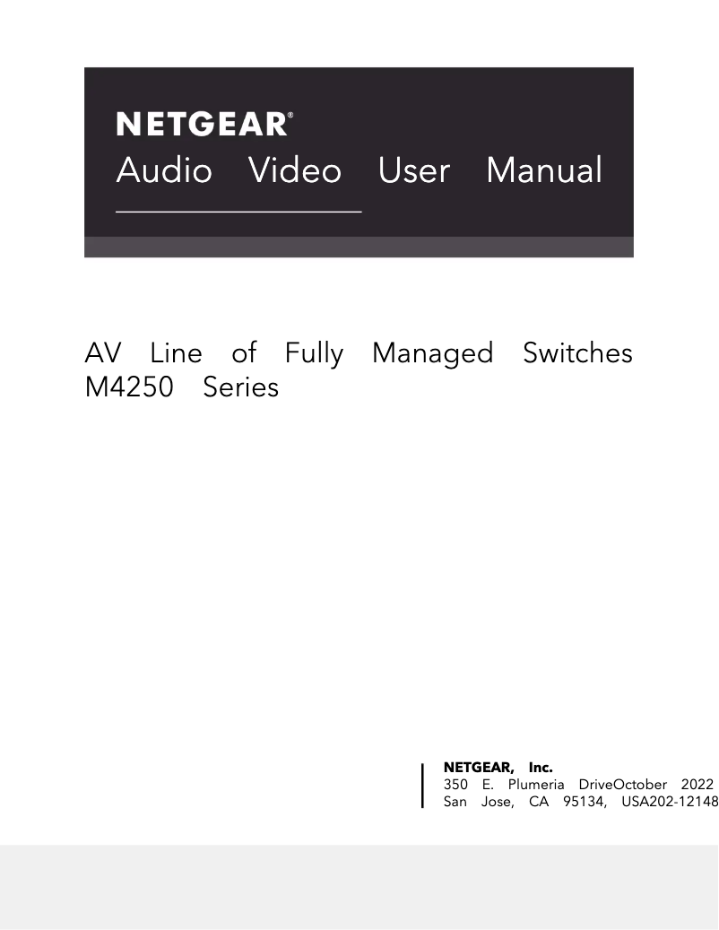 Page n°1 - Manuel utilisateur Netgear XSM4216F