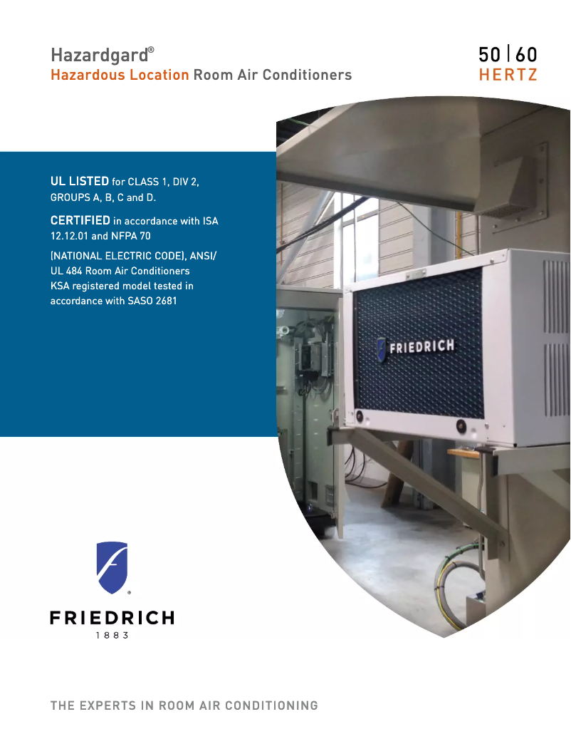 Página 1 del manual Folleto Friedrich SH20M50B
