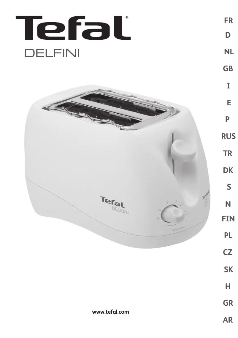 Page n°1 - Manuel utilisateur Tefal Delfini 5396