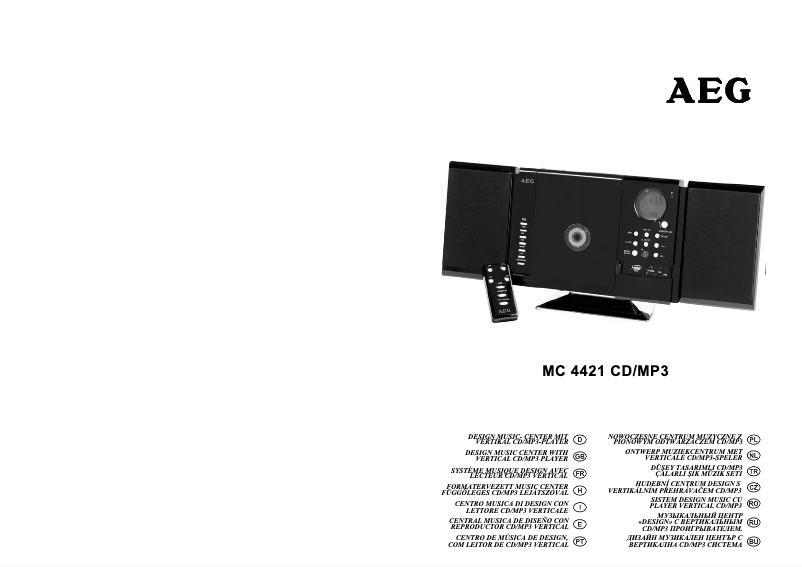 Image de la première page du manuel de l'appareil MC 4421