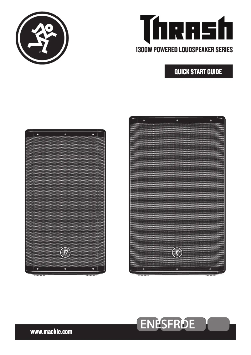 Page 1 de la notice Guide de démarrage rapide Mackie Thrash 215