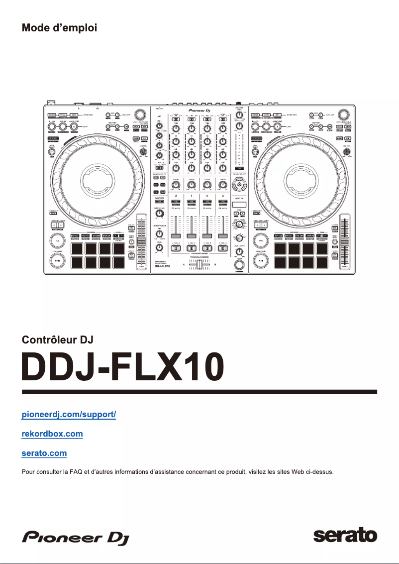 Page n°1 - Guide de démarrage rapide Pioneer DDJ-FLX10