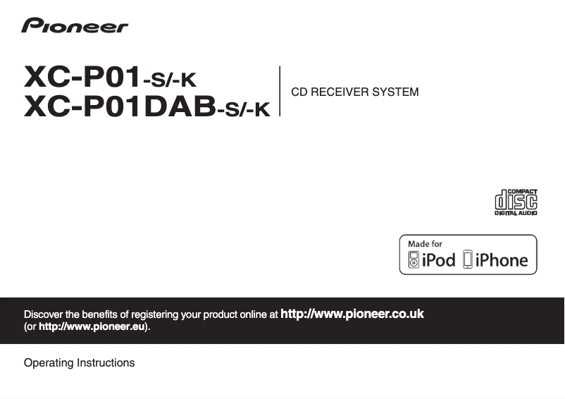 Page 1 de la notice Manuel utilisateur Pioneer P1-K