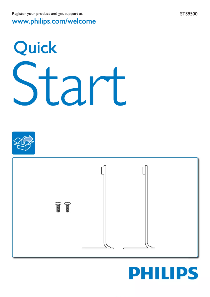 Página 1 del manual Guía de inicio rápido Philips STS9500