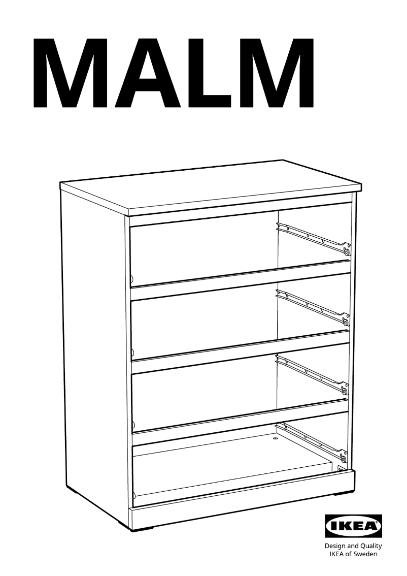 Página 1 del manual Manual de usuario Ikea MALM 304.035.71
