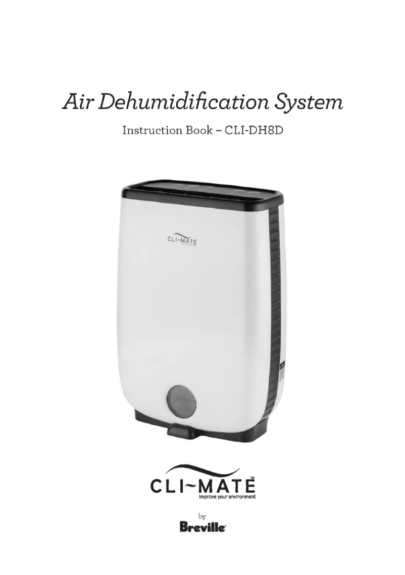 Page n°1 - Manuel utilisateur Cli-mate CLI-DH8D