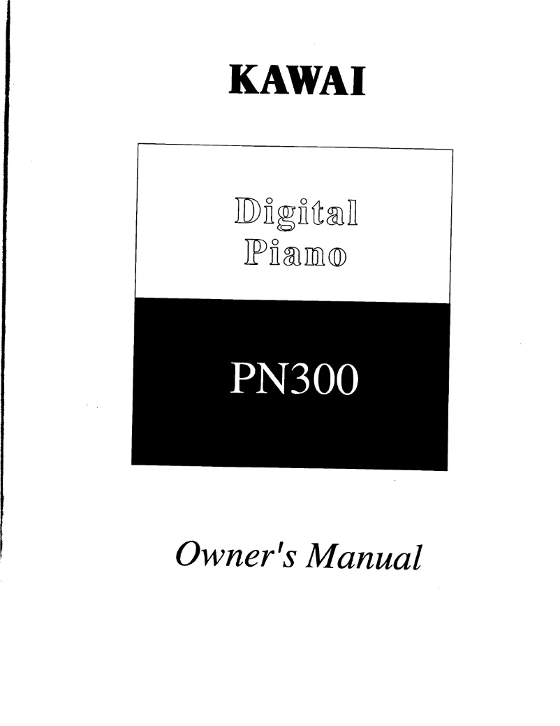 Image de la première page du manuel de l'appareil PN300