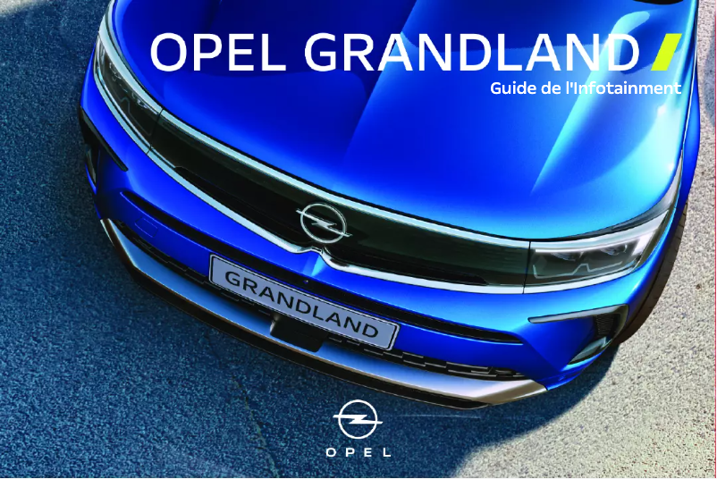 Page 1 de la notice Manuel utilisateur Opel Grandland (2022)