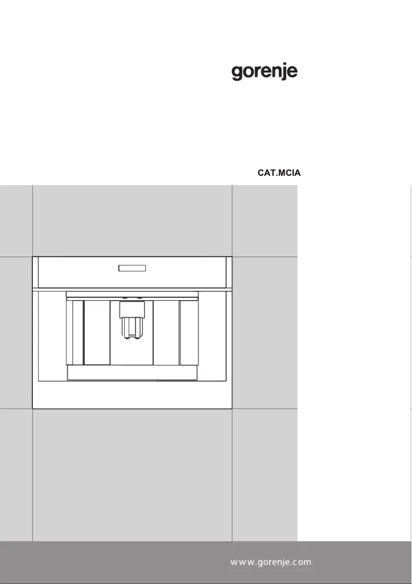 Page n°1 - Manuel utilisateur Gorenje CMA9200UX
