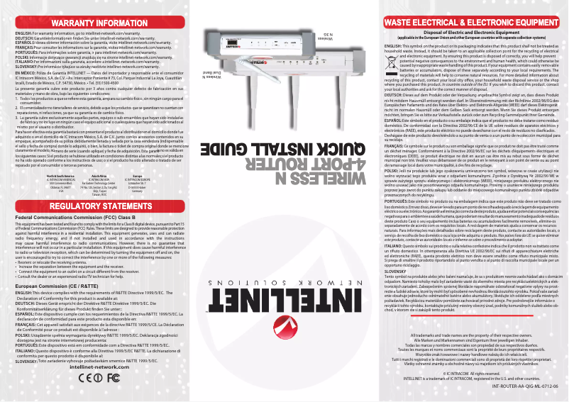 Página 1 del manual Manual de usuario Intellinet 525268