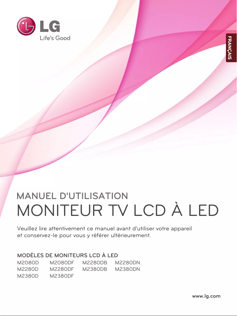Page n°1 - Manuel utilisateur LG M2380D