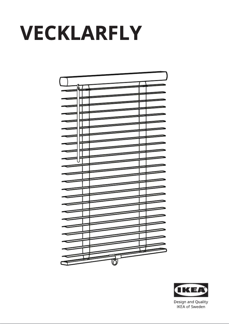 Image de la première page du manuel de l'appareil VECKLARFLY 205.837.04