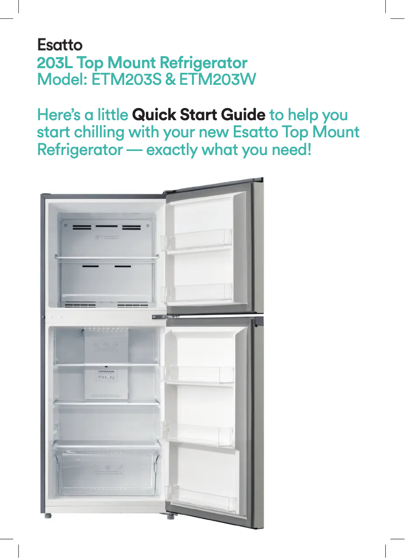 Page 1 de la notice Guide de démarrage rapide Esatto ETM203W