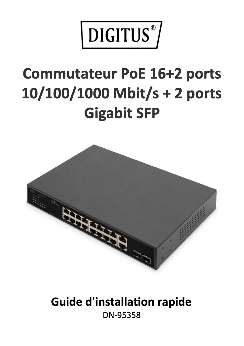 Page n°1 - Manuel utilisateur Digitus DN-95358