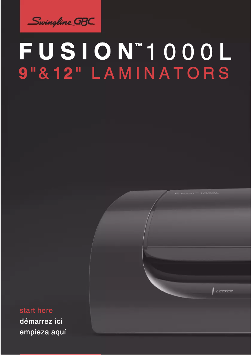 Page 1 de la notice Manuel utilisateur Swingline Fusion 1000L