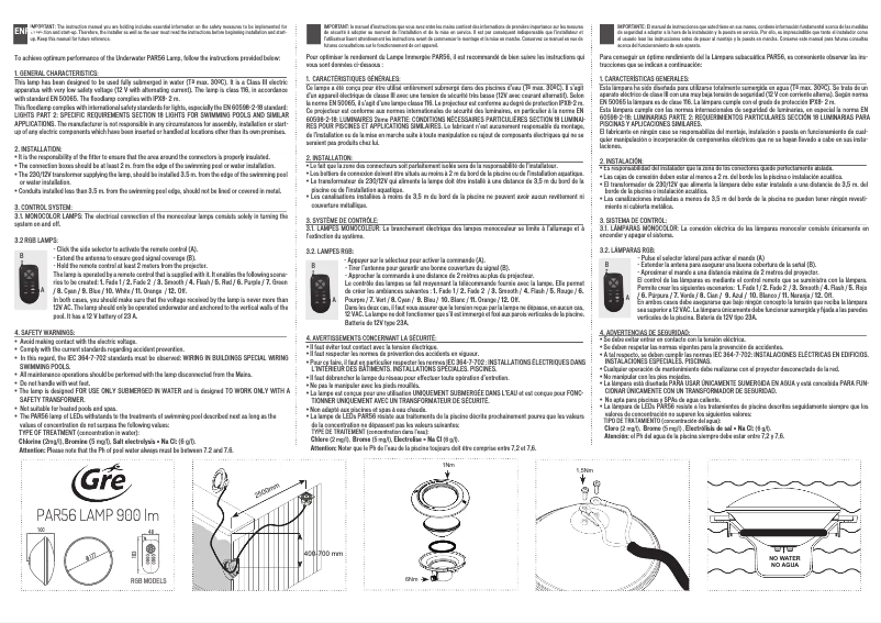 Imagen de la primera página del manual del dispositivo LEDP56WE