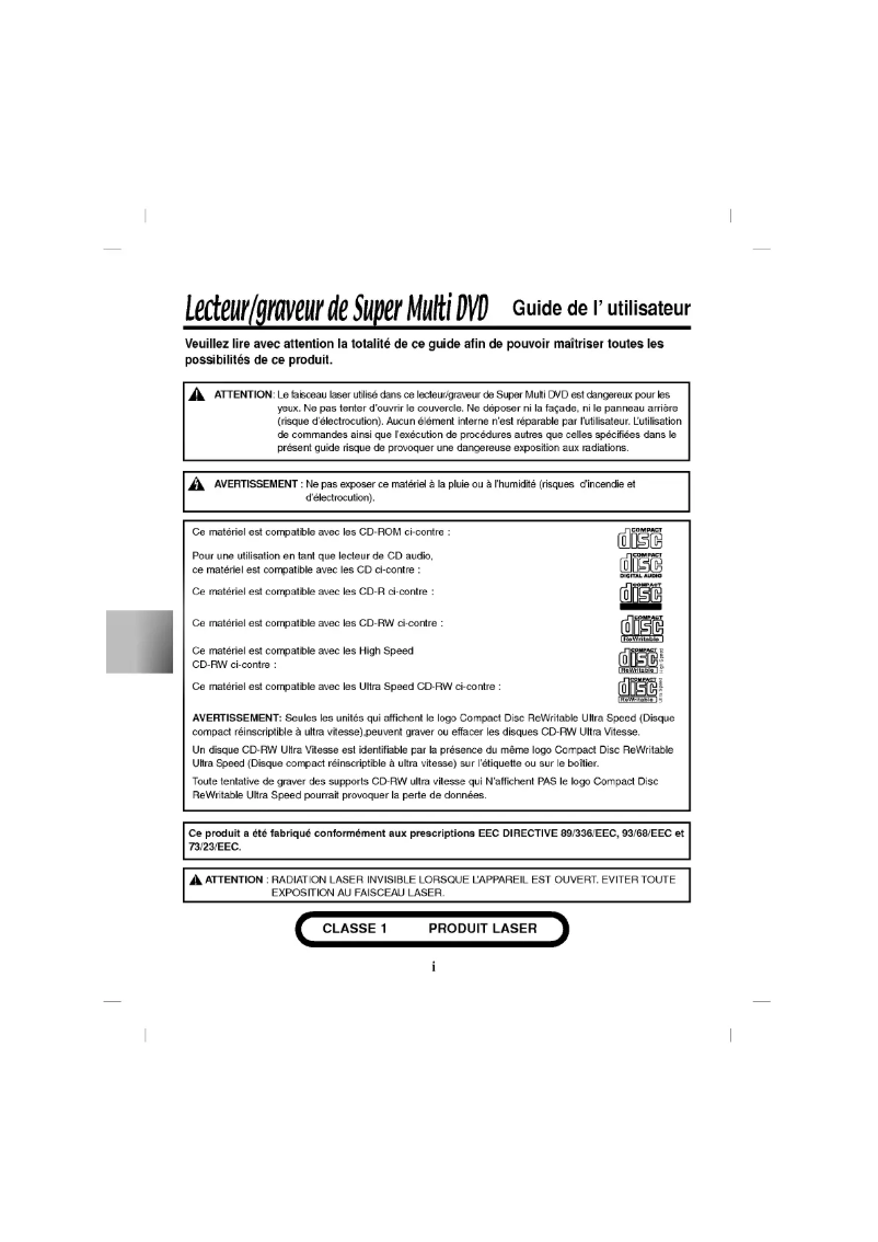 Página 1 del manual Manual de usuario LG GSA-4081B