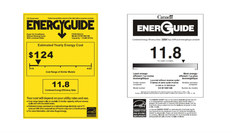 Page n°1 - Label énergétique Friedrich Chill Premier CCW15B10B