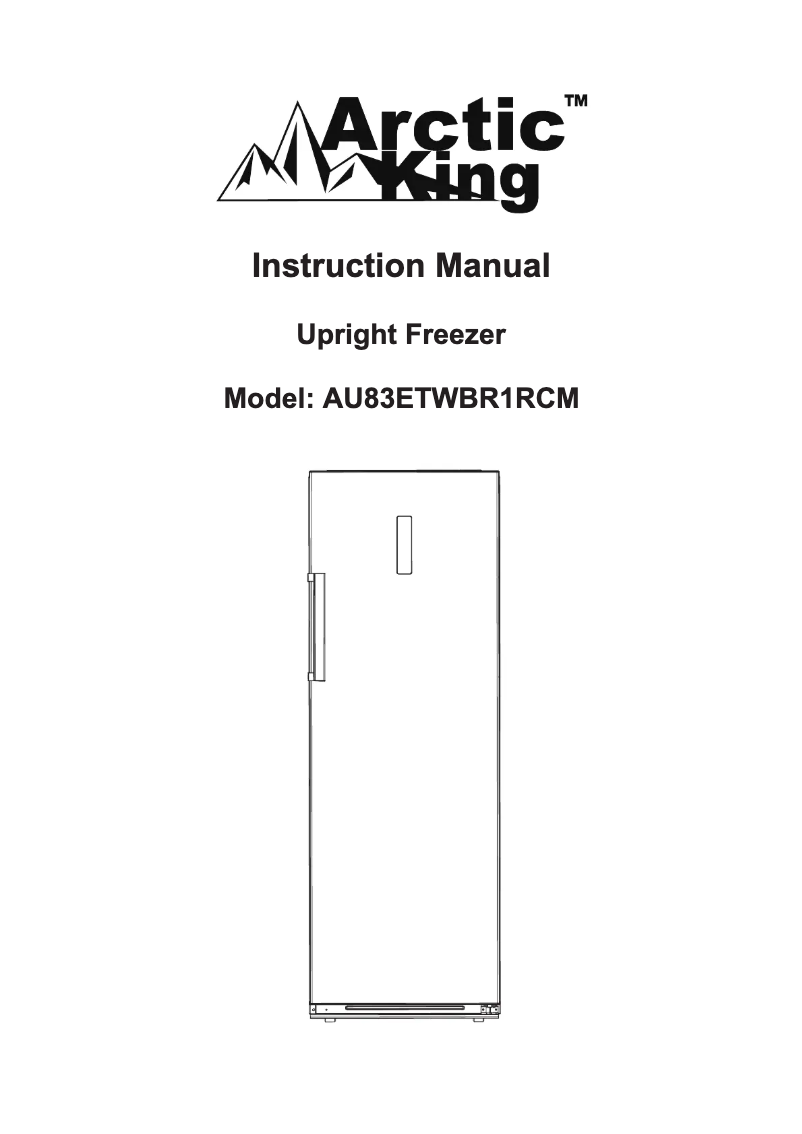 Image de la première page du manuel de l'appareil AU83ETWBR1RCM